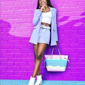 Forever 21 button fly suit shorts